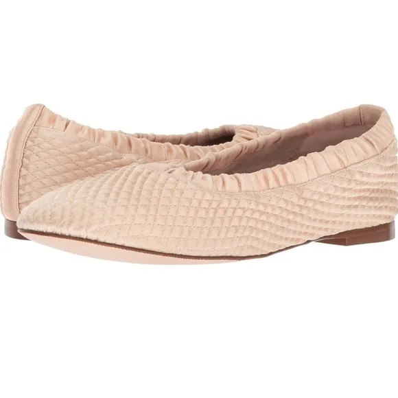 Stuart Weitzman CIXW sateen quilted slip on ballet flats Sz 6 new