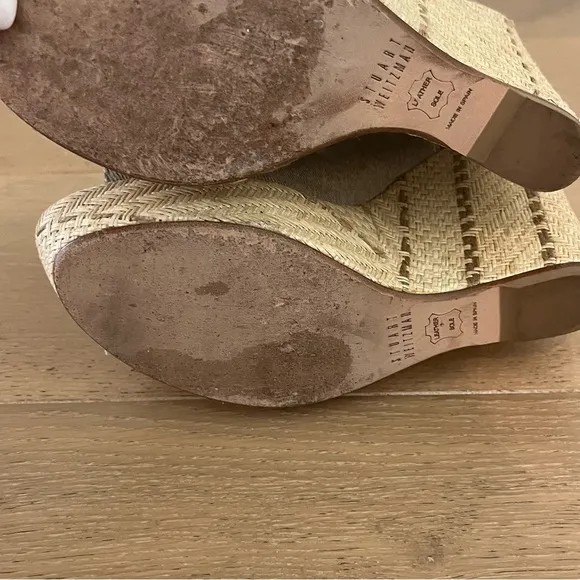 Stylish Beige Wedge Sandals