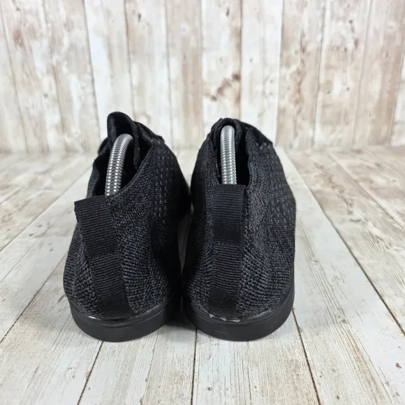 Suavs Knit Lace Up Sneakers Lightweight Casual Shoes Black Mens 10