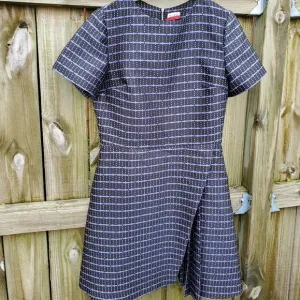 Suno ikram tailored dress deep lavender black mix