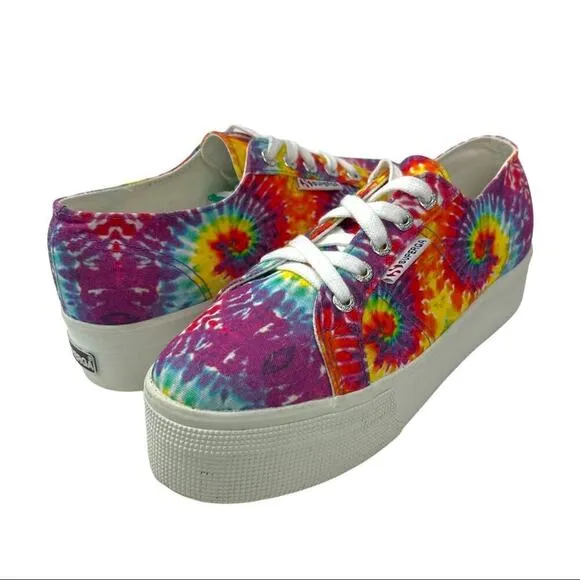Superga 2790 Tie Dye Platform Retro Y2K Sneakers Shoes Men's Size 5.5