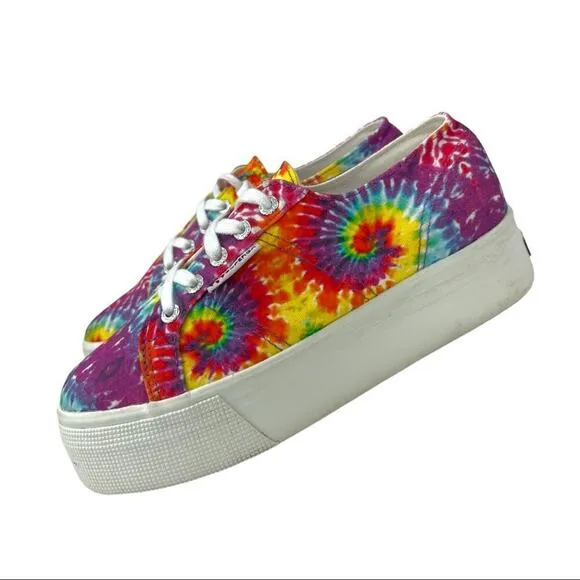 Superga 2790 Tie Dye Platform Retro Y2K Sneakers Shoes Men's Size 5.5