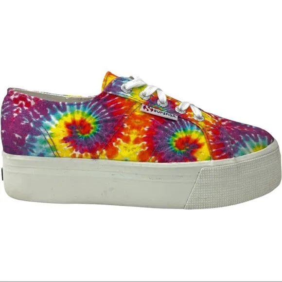 Superga 2790 Tie Dye Platform Retro Y2K Sneakers Shoes Men's Size 5.5