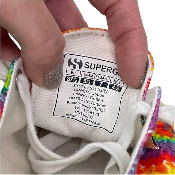 Superga 2790 Tie Dye Platform Retro Y2K Sneakers Shoes Men's Size 5.5