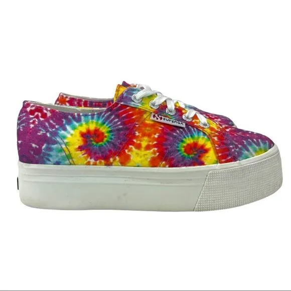 Superga 2790 Tie Dye Platform Retro Y2K Sneakers Shoes Men's Size 5.5
