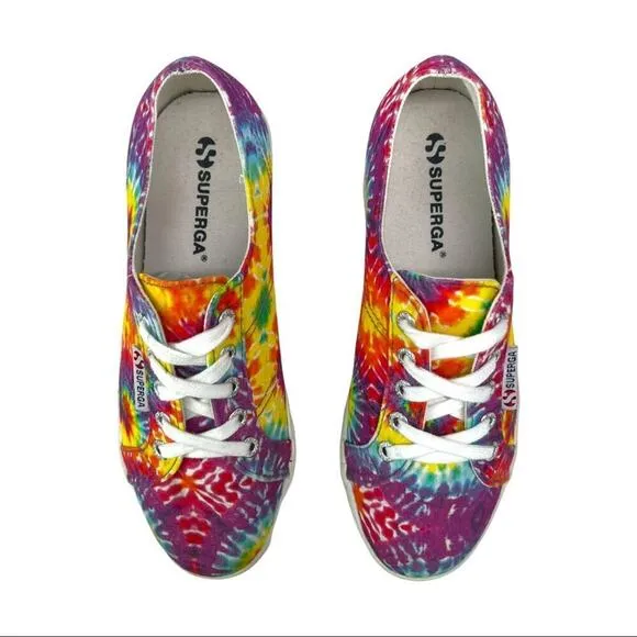 Superga 2790 Tie Dye Platform Retro Y2K Sneakers Shoes Men's Size 5.5