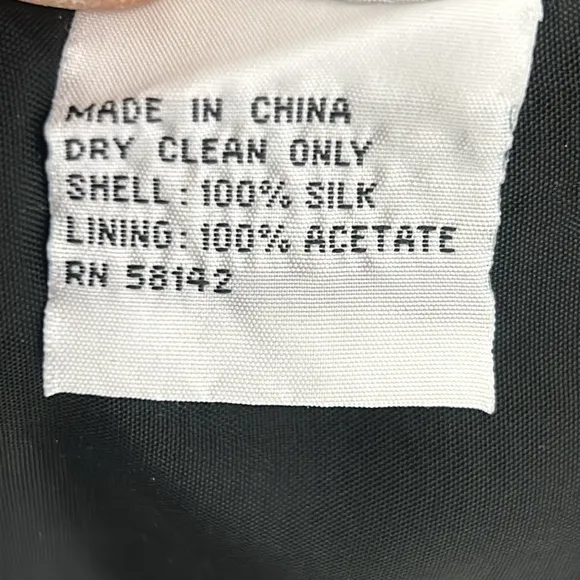 Talbots Petites Pure Silk Tweed Black White Dress Classic