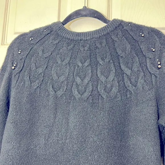TALBOTS Women’s Black Sweater Dress Size Medium Soft &amp; Thick