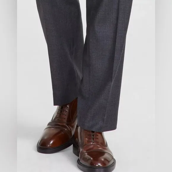 Tallia Men’s Classic Fit Stretch Solid Grey Suit Dress Pants 38Wx30L