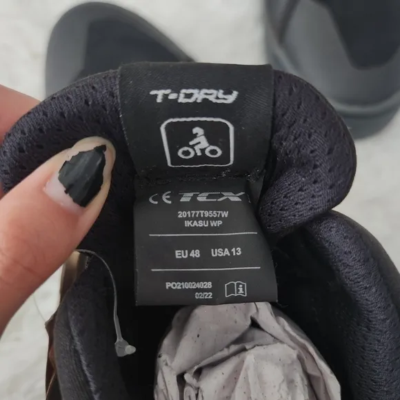 TCX Ikasu Air Mens Textile Motorcycle Shoes Black. Size 13. New. The Ikasu Air