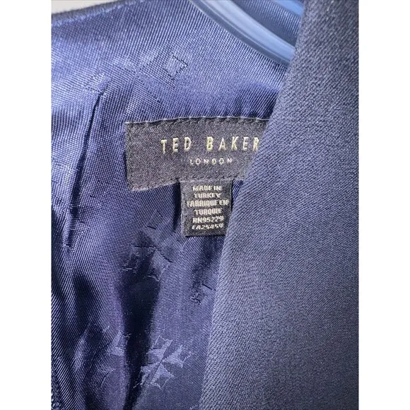 Ted Baker London Elenii Women's Midi Dress Navy Blue Size 0 MSRP $295.00 Classic