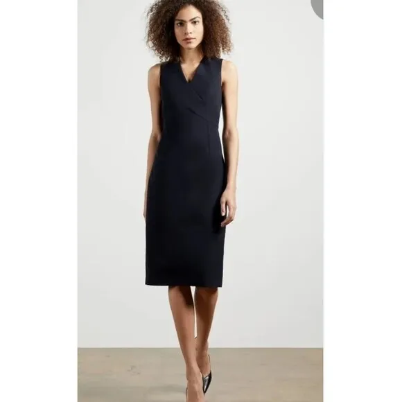 Ted Baker London Elenii Women's Midi Dress Navy Blue Size 0 MSRP $295.00 Classic