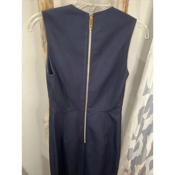 Ted Baker London Elenii Women's Midi Dress Navy Blue Size 0 MSRP $295.00 Classic