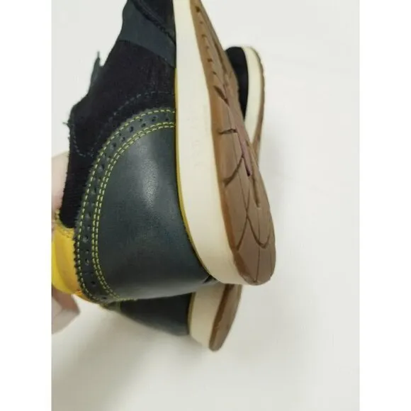 ted‎ baker london Shindl mens Tennis shoes leather blue yellow size 9 lace up