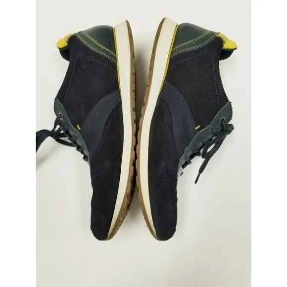 ted‎ baker london Shindl mens Tennis shoes leather blue yellow size 9 lace up
