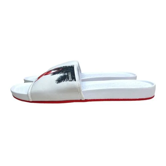 Ted Baker Mens Slides Sandals Sauldi 2 Flamingo Palm Tree Print Size US‎ 13
