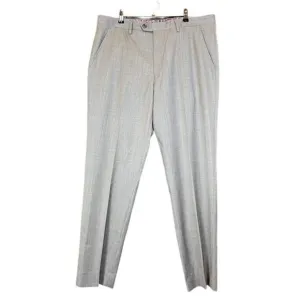 Ted Baker London Modern Fit Wool Blend Dress Pants Slacks Gray Size 36 x 30