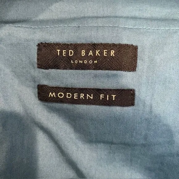 Ted Baker London Modern Fit Wool Blend Dress Pants Slacks Gray Size 36 x 30