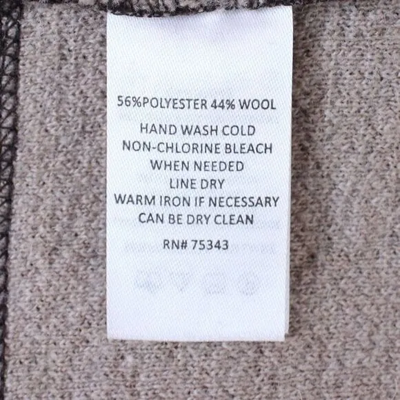 TELLURIDE Sweater Dress RARE Wool Blend in Brown Size Medium
