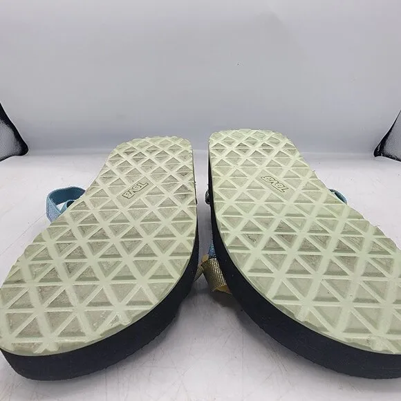 Teva Midform Universal Kids 5 Metallic Blue Sandals Beach Summer Casual 1131610C