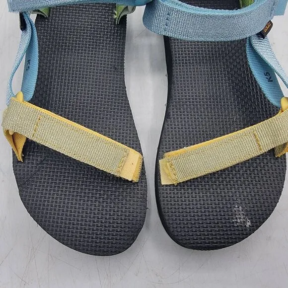 Teva Midform Universal Kids 5 Metallic Blue Sandals Beach Summer Casual 1131610C