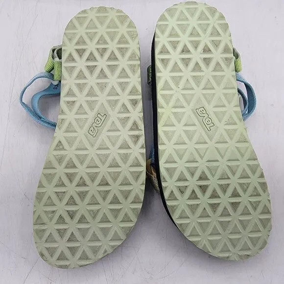 Teva Midform Universal Kids 5 Metallic Blue Sandals Beach Summer Casual 1131610C