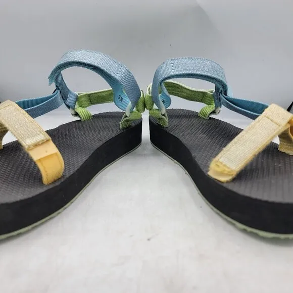 Teva Midform Universal Kids 5 Metallic Blue Sandals Beach Summer Casual 1131610C