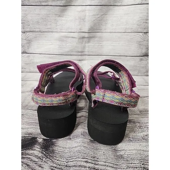 Teva Universal Platform Sandals Women Size 11 Purple 1008844 Strappy Summer