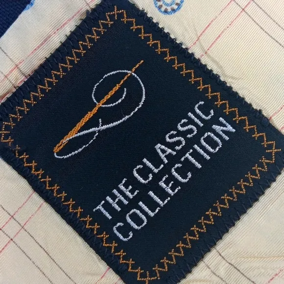 THE CLASSIC COLLECTION MEN'S VINTAGE MIDNIGHT BLUE GOLD BUTTON CLASSIC BLAZER