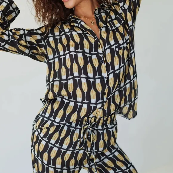 The Classic PJ set | Champagne Silky | Show Me Your Mumu