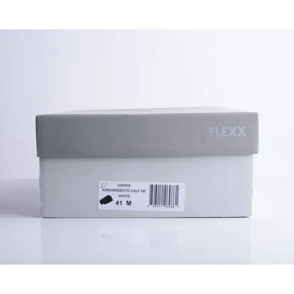 The Flexx Womens Platform Sneakers Shoes White Low Top Leather EU 41 US 10.5 NEW