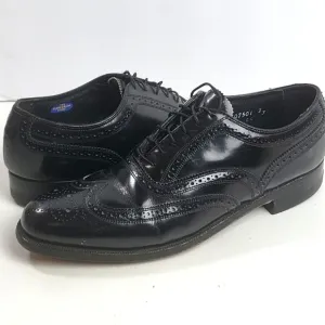 The Florsheim Shoe Men's Black Leather Lace-up Wingtip Oxford Dress Shoe