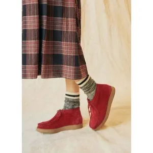 The Great. The Trooper Red Valentine Suede shoes sz 7.5