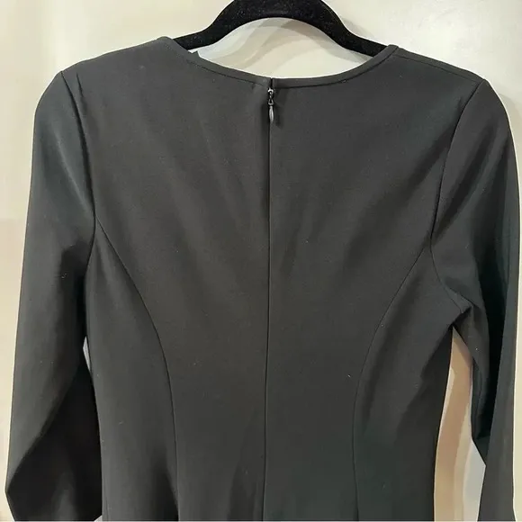 Theory Dress Scoop Neck 3/4 Sleeve Beyao Modern Crepe Size 8