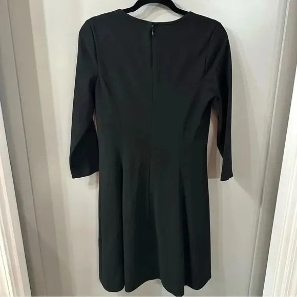 Theory Dress Scoop Neck 3/4 Sleeve Beyao Modern Crepe Size 8