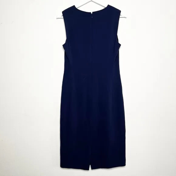 Theory Eano W Sheath Dress in Modern Crepe Navy Size 4