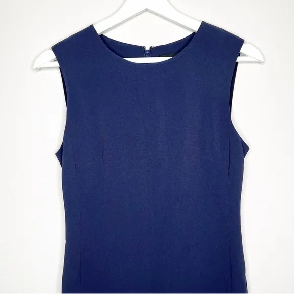 Theory Eano W Sheath Dress in Modern Crepe Navy Size 4