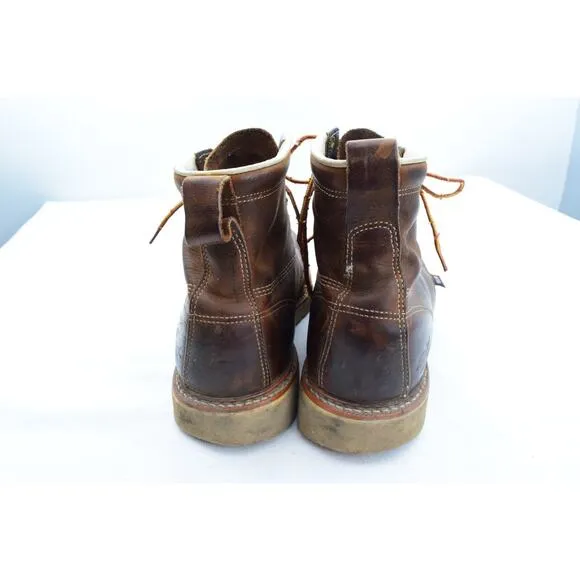 THOROGOOD American Heritage Moc Toe Boots 11.5EE Lace Leather Brown