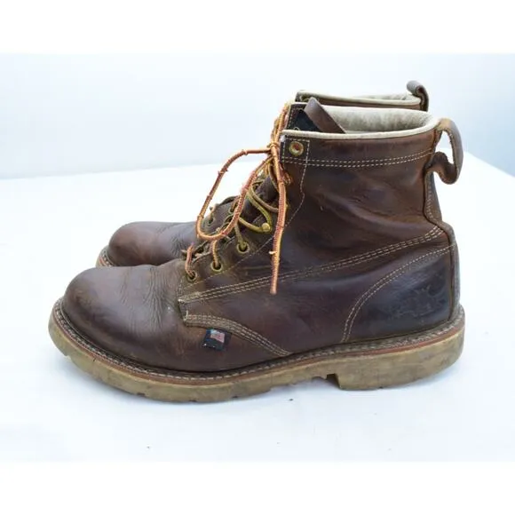 THOROGOOD American Heritage Moc Toe Boots 11.5EE Lace Leather Brown