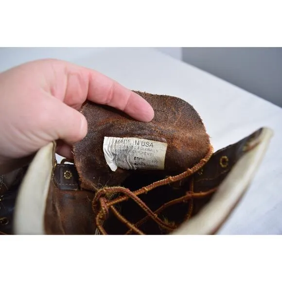 THOROGOOD American Heritage Moc Toe Boots 11.5EE Lace Leather Brown