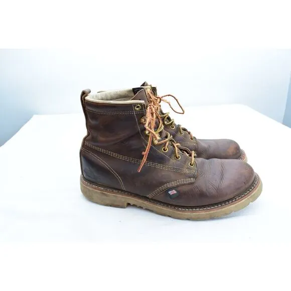 THOROGOOD American Heritage Moc Toe Boots 11.5EE Lace Leather Brown