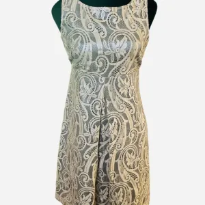 Tibi Lace Dress Size 4 Sleeveless Bronze Semi-Formal Party Mini in Classic Cut