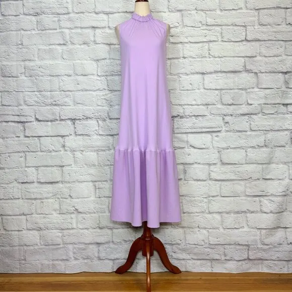 Tibi Modern Drape Sculpted Drape Midi Dress in Mulberry