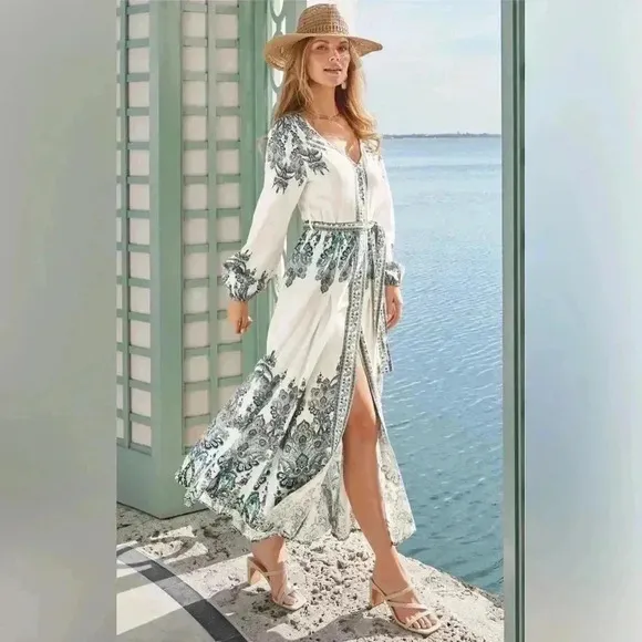 Tie Waist Maxi Dress