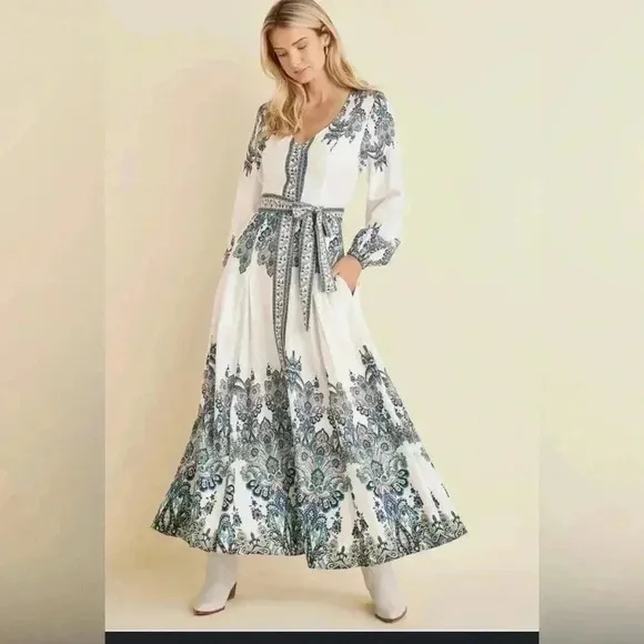 Tie Waist Maxi Dress