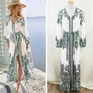Tie Waist Maxi Dress