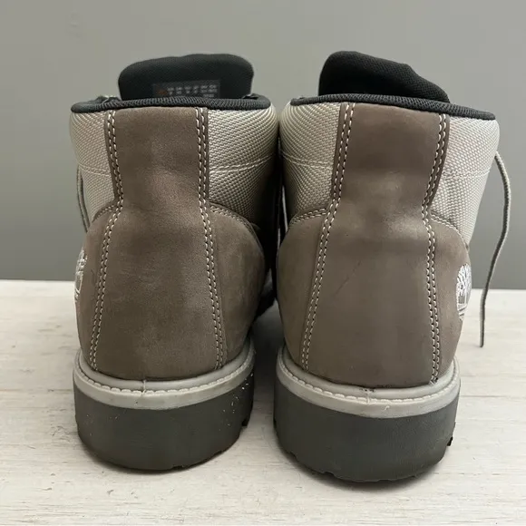 Timberland Campsite Grey Nubuck Waterproof Lug Boots Size 10 with Original Box