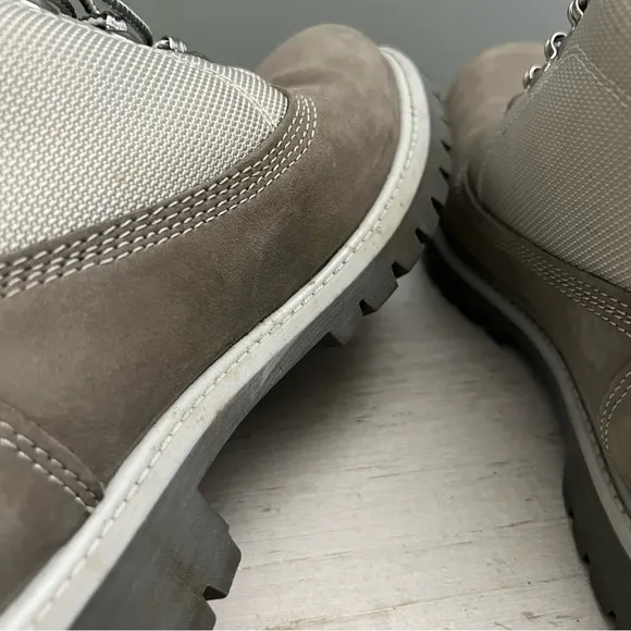 Timberland Campsite Grey Nubuck Waterproof Lug Boots Size 10 with Original Box