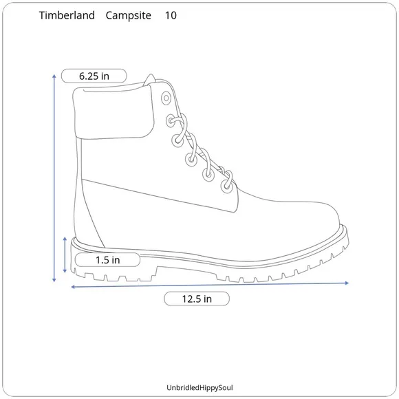Timberland Campsite Grey Nubuck Waterproof Lug Boots Size 10 with Original Box
