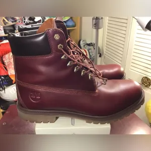 Timberland Heritage 6 Inch Sz 13M Men's Merlot Color Leather TB 0A22W9